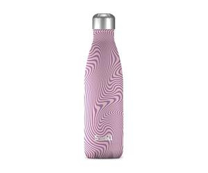 S'well Original Water Bottle, Lavender Swirl, 500ml. Vacuum-Insulated Drinks Bottle Keeps Drinks Cold and Hot - BPA-Free Stainless Steel Hydration Bottle for On the Go