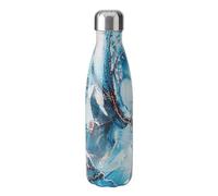 S'well Original Water Bottle, Ocean Marble, 500 ml - Vacuum-Insulated Keeps Drinks Cold and Hot - BPA-Free Stainless Steel Hydration for On the Go
