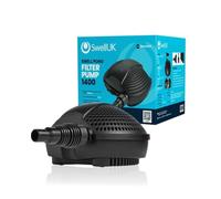 Swell Pond Pump 1,500LPH Submersible Filter Pump for Garden Fish Koi with 3 Year Guarantee