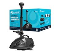 Swell Ponds Fountain Pump Maxi 4000 for Large Outdoor Garden Pools. Powerful with Multiple Spray Nozzles Heads. Fully Submersible with Thermal Cut-Off and a 3 Year Guarantee