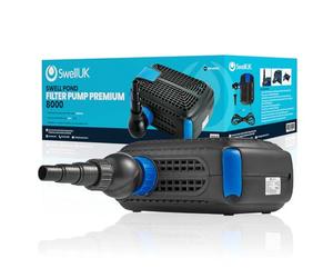 Swell Premium 8,000lph Pond Pump - Energy Efficient for Fish Ponds, 3-Year Guarantee