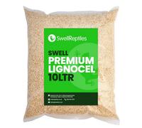 Swell Reptiles Lignocel Substrate 10L - Low Dust Snake Bedding, Highly Absorbent Wood Fibre