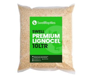 Swell Reptiles Lignocel Substrate 10L - Low Dust Snake Bedding, Highly Absorbent Wood Fibre
