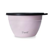 S'well Salad Bowl Kit, Pink Topaz, 1.9L - Salad Lunch Box with Condiment Container and Removable Tray - Leak-Proof and Dishwasher Safe