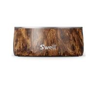 S'well Stainless Steel Dog Bowl - for Small to Medium Size Dogs - 16oz, Teakwood - Non-Slip and No-Spill Design with Rubber Bottom, and Dishwasher Safe - BPA-Free Pet Bowl for Food and Water