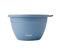 S'well Stainless Steel Salad Bowl Kit - 1.9 Litre, Desert Sky - Comes with 60ml Condiment Container and Removable Tray for Organisation - Leakproof, Easy to Clean, Dishwasher Safe