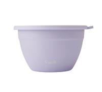 S'well Stainless Steel Salad Bowl Kit - 1.9 Litre, Lilac - Comes with 60ml Condiment Container and Removable Tray for Organisation - Leakproof, Easy to Clean, Dishwasher Safe