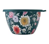 S'well Stainless Steel Salad Bowl Kit 64oz, Midnight Botanical, Comes with 2oz Mini Canister and Removable Tray for Organization, Leakproof, Easy to Clean, Dishwasher Safe