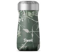 S'well Stainless Steel Traveler, 12oz, Green Foliage, Triple Layered Vacuum Insulated Containers Keeps Drinks Cold for 20 Hours and Hot for 9, BPA Free, Easy Carrying On the Go