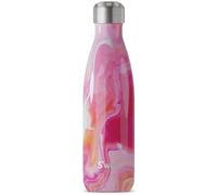 S'well Stainless Steel Water Bottle, 17oz, Rose Agate, Triple Layered Vacuum Insulated Containers Keeps Drinks Cold for 36 Hours and Hot for 18, BPA Free, Perfect for On the Go