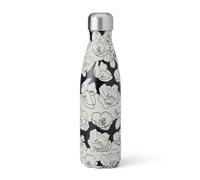 S'well Stainless Steel Water Bottle, 500ml, Charcoal Bloom, Triple Layered Vacuum Insulated Containers Keeps Drinks Cold for 36 Hours and Hot for 18, BPA Free, Perfect for On The Go
