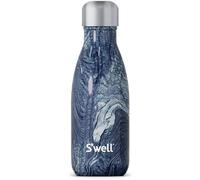 S'well Stainless Steel Water Bottle, 9oz, Azurite Marble, Triple Layered Vacuum Insulated Containers Keeps Drinks Cold for 24 Hours and Hot for 12, BPA Free, Perfect for On The Go