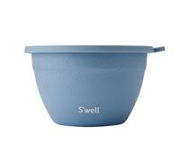 Swell S'well 3Pc Desert Sky Blue Salad Bowl Kit, 1.9L Large Travel Salad Bowl With Lid, 60Ml Dressing Pot Stainless Steel, Bpa-Free