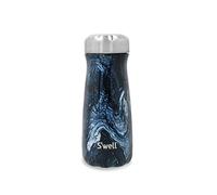 S'well Traveler Drinks Bottle, Azurite Marble, 470 ml, Vacuum Insulated Travel Bottle Keeps Drinks Cold and Hot, BPA-Free Stainless Steel Leak Proof On the Go Hydration, Blue
