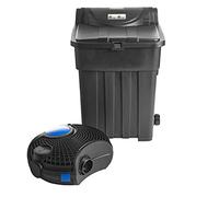 Swell UK Pond Filter Box Premium 25,000 & 5,000 L/H Pump with Strainer Casing | Includes 18w UV Clarifier for Greenwater & Algae | Biological & Mechanical Media and Built in Cleaning Mechanism