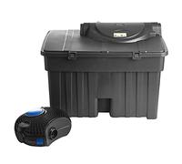 Swell UK Pond Filter Box Premium 45,000 & 10,000 L/H Pump with Strainer Casing | Includes 36w UV Clarifier for Greenwater & Algae | Biological & Mechanical Media and Built in Cleaning Mechanism