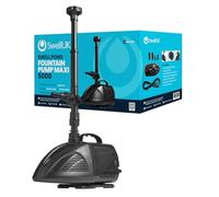 Swell UK Ponds Fountain Pump Maxi 5000 for Large Outdoor Garden Pools. Powerful with Multiple Spray Nozzles Heads. Fully Submersible with Thermal Cut-Off and a 3 Year Guarantee