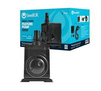Swell Water Feature Pump 3000lph for Water Features and Displays. Fully Submersible and Adjustable Flow Dial with 2 Year Guarantee
