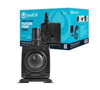 Swell Water Feature Pump 5000lph for Water Features and Displays. Fully Submersible and Adjustable Flow Dial with 2 Year Guarantee