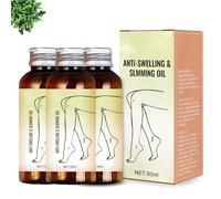 Swellclear Massage Oil for Legs,Natural Lymphatic Drainage Oil for Swelling Relief, Fast-Absorbing, Non-Greasy, Relieves Heavy, Tired Legs, Skin-Safe Formula for Men and Women (3)