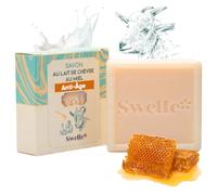 SWELLE Goat Milk and Honey Soap 100 gr Organic Soap 1pc Goats Milk Soap Bar Face Cleanser & Hand wash Body wash | Acne Psoriasis Eczema Blackhead Fungal Exfoliating | Bar Soap - Travel Toiletries