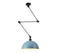 SWEMOPP Industrial Pendant Light Fixture Swing Arm Hanging Light Adjustable Long Arm Dome Pendant Lamp Kitchen Island Sink Mid Century Modern Chandelier for Dining Room Table Restaurant Farmhouse
