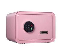 SWENEEN CLSDRZC Security, ti-theft Small, Household Invisible Fingerprint Password into the Wall Hotel Computer Cabinet To Protect Money, Jewelry, Documents Cabinet,White,Pink,A