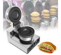 SWENEEN Commercial Electric Burger Maker, Non Stick Burger Machine Burger Maker Press, 1200W 50-300℃ Ice Cream Burger Mold