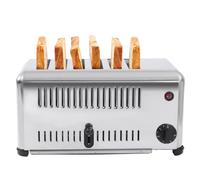 SWENEEN Commercial Toaster, Stainless Steel Pop-Up Bread Baking Machine, Adjustable Quantity Toaster with Timing Function,for Breakfast,6slice