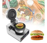 SWENEEN Electric Ice Cream Burger Maker, Single Non-Stick Burger Waffle Making Machine, 1200W Household Commercial Burger Maker Press,1
