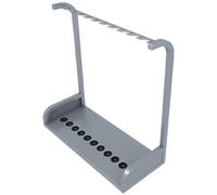 SWENEEN Floor-Standing Billiard Cue Rack With 11 Holes, Iron Pool Stick Storage Holder For Billiard Room, Bar, Club, Office, And Gym,Grey