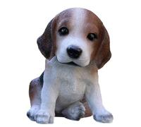 SWENEEN Garden Dog Statues, Simulation Cocker Spaniel Sculpture, Outdoor Waterproof Puppies Figurines Decor for Lawn Yard Home Office Table Ornaments