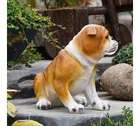 SWENEEN Garden Figurines, Shapi/Pharaoh Dog Statue, Little Animal Memorial Ornaments, Resin Sculpture Waterproof, Decorated in Outdoor Home Courtyard Grass,Shapi Dog