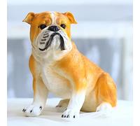 SWENEEN Garden Ornaments, Realistic Bulldog Statue,Cute Dog Memorial Figurines, Resin Sculpture Waterproof, Decorated in Outdoor Home Courtyard Grass,French Bulldog,English Bulldog