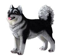 SWENEEN Garden Ornaments, Realistic Siberian Husky Dog Statue, Animal Memorial Figurines, Resin Sculpture Waterproof, Decorated in Outdoor Home Courtyard Grass,Standing,Standing