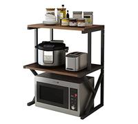 SWENEEN Wooden with 3 Tiers Space Multifunction Storage Printer Stand Perfect for Office Living Room Kitchen