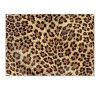 Swepuck 7x5ft Fabric Leopard 2D Backdrop Cheetah Print Black Brown Spots Photography Background Adults Birthday Lady Bachelorette Party Decorations Photo Banner