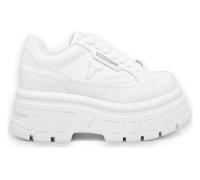 Swerve - Women's Chunky Lace Up Leather Sneakers