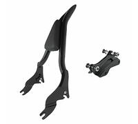 SWESGI Detachable Sissy Bar 22 Inches Tall Passenger Backrest Pad Fits for Harley Davidson Street Glide Road King Glide Electra Ultra 2014-2022 Gloss Black 1 1/2 Bar