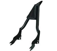 SWESGI Detachable Sissy Bar 22 Inches, Tall Passenger Backrest Pad Fits for Harley Davidson TOURING Street Glide Road King Glide Electra Ultra Gloss Black 1 1/2 Bar 2009-2023 (Red Lines)
