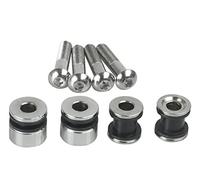 SWESGI Motorcycle Docking Hardware Kit for 2000-2017 Harley Softail Detachable Sissy Bar Solo Rack,Chrome (Softail 2000-2017)