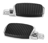 SWESGI Motorcycle Passenger Mini Board Floorboards Footpegs Pedals Footrests Highway Pegs with Anti-Slip Rubber Universal for Harley Davidson Dyna Touring Honda Suzuki Yamaha Triumph (Chrome)