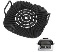 Swess Griddle Plate, Non-Stick Ceramic-Coated, Black, Aluminum, Square, Compatible with Ninja Foodi AG300, AG301, AG302, AG400, IG301A, IG302Q