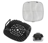 Swess Grill Grate and Replacement Splatter Shield for Ninja AG301 Foodi 5-in-1 Indoor Grill, Non-stick Griddle Stainless Steel Fine Mesh Screen AG300, AG301C, AG302, AG400