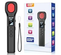 Swetfela Upgrade LED Hidden Camera Detector, 4 Mode 8 Levels Sensitivity Bug Detector, Wireless Spy Device GPS Detector, Magnetic Tracker Finder for Hotels, Travel, Office (Black, TX07B)