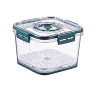 Swetopq Refrigerator Food Storage Box Clear Sealed Container Timekeeping Bin