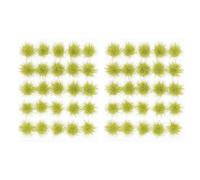 SWETRACE 1 Box Simulation Grass Cluster Miniature Landscape Decor Winter Light Green Artificial Grass Tufts for Sand Table DIY Model Train Scenery Railway Terrain and Garden Crafting