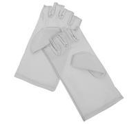 SWETRACE 1 Pair UV Protection Fingerless Gloves for Gel Manicures, Washable Spandex Nail Art Accessories, for Cycling and Professional Nail Technicians
