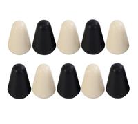 SWETRACE 10pcs Plastic Button Caps for Electric Guitar 5-level Toggle Switch Replacement Parts Reliable Black Guitar Accessory for Musical Instrument Maintenance