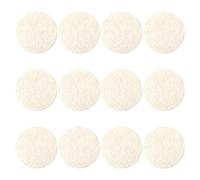 SWETRACE 12pcs Natural Loofah Face Cleansing Pads Gentle Exfoliating Sponges Compact Makeup Removal Soft Beige Washable Face Scrubbers for Skincare Routine and Travel